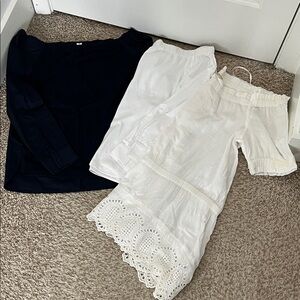 Tribal Jeans Michael by Michael Kors Off Shoulder Blouse Bundle - Size Small